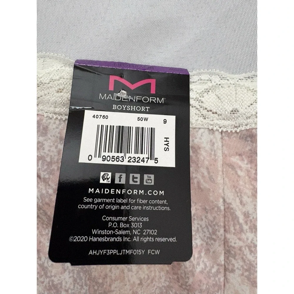 NEW Maidenform One Fab Fit Boyshort Panty 40760 Multicolor Womens 2XLarge 2 Pair - Picture 8 of 8